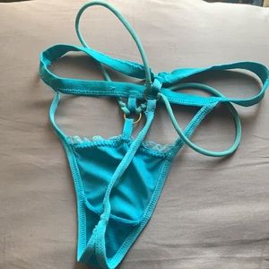 Sexy Kink Micro Panties Cross Bandage Women High Waist Seamless Thong